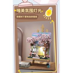 WEKKI 516004 non  TÀU SAKURA bộ đồ chơi xếp lắp ráp ghép mô hình Creator SAKURA TRAIN Sáng Tạo 641 khối