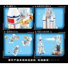 LEYI 88009 non  GIẤC MƠ KHÔNG GIAN bộ đồ chơi xếp lắp ráp ghép mô hình Space Thám Hiểm Không Gian 488 khối
