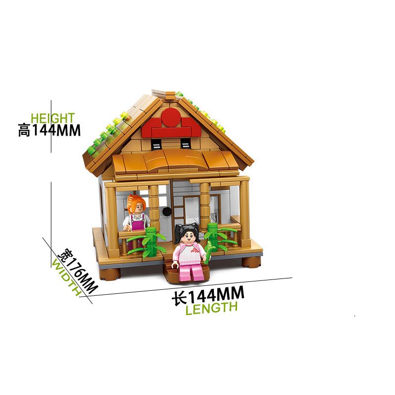 HENGTAI HT-6109 6109 HT6109 non  MÙA THU HOẠCH bộ đồ chơi xếp lắp ráp ghép mô hình HARVEST SEASON 690 khối