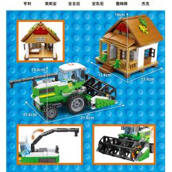 HENGTAI HT-6109 6109 HT6109 non  MÙA THU HOẠCH bộ đồ chơi xếp lắp ráp ghép mô hình HARVEST SEASON 690 khối