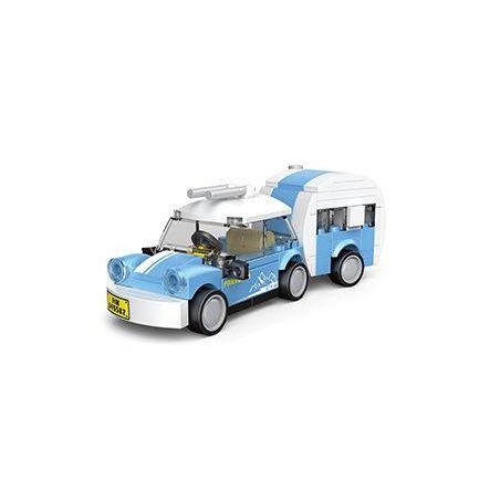 DECOOL 22053 non  XE KÉO MINI GA bộ đồ chơi xếp lắp ráp ghép mô hình Racers MINI RACING PACEMAKER Đua Tốc Độ 93 khối