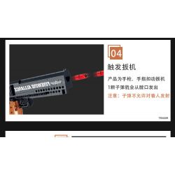 MorkModel 051008 Mork Model 051008 non  SÚNG LỤC MÔ HÌNH DESERT EAGLE bộ đồ chơi xếp lắp ráp ghép mô hình FIREWIRE ALLIANCE 555 khối