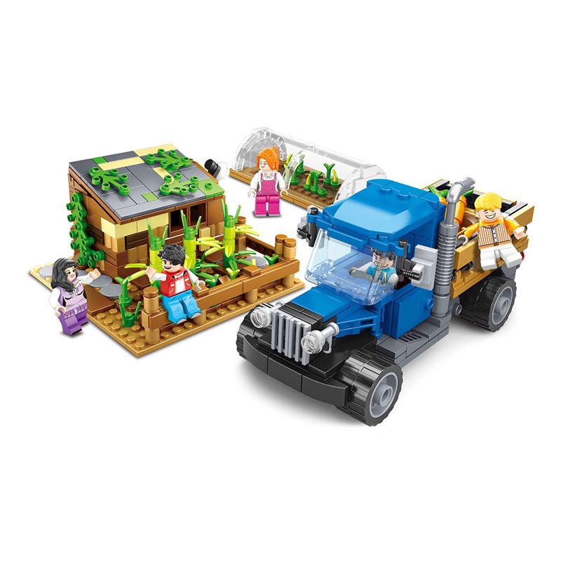 HENGTAI HT-6108 6108 HT6108 non Lego NÔNG TRẠI bộ đồ chơi xếp lắp ráp ghép mô hình FARM COTTAGE 510 khối