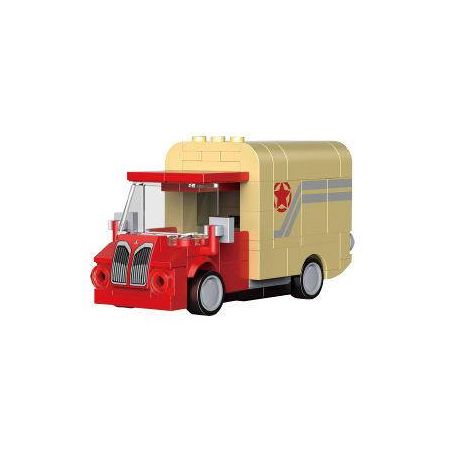 DECOOL 22050 non  XE KÉO MINI TẢI VẬN CHUYỂN bộ đồ chơi xếp lắp ráp ghép mô hình Racers MINI RACING PACEMAKER Đua Tốc Độ 119 khối