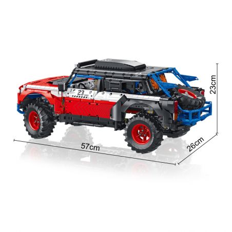 PanlosBrick 673101 Panlos Brick 673101 non  XE NGỰA ĐỊA HÌNH FORD tỷ lệ 1:8 bộ đồ chơi xếp lắp ráp ghép mô hình  FORD BRONCO Kỹ Thuật Công Nghệ Cao Mô Hình Phương Tiện 2920 khối