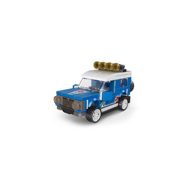 DECOOL 22041 non Lego XE KÉO MINI ĐỊA HÌNH BLUE WIND bộ đồ chơi xếp lắp ráp ghép mô hình Racers MINI RACING PACEMAKER Đua Tốc Độ 114 khối