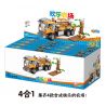 HENGTAI HT-6105 6105 HT6105 non  NÔNG TRẠI VUI VẺ 4 LOẠI XE BỐC SẢN CHỞ NƯỚC CHUYỂN GỖ CUỐC bộ đồ chơi xếp lắp ráp ghép mô hình City HAPPY FARM Thành Phố 400 khối