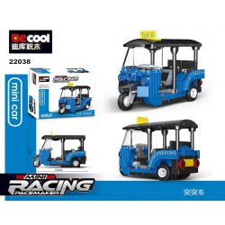 DECOOL 22038 non  XE KÉO MINI BA BÁNH TUK THÁI bộ đồ chơi xếp lắp ráp ghép mô hình Racers MINI RACING PACEMAKER Đua Tốc Độ