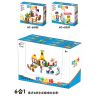 HENGTAI HT-6103 6103 HT6103 non  NÔNG TRẠI VUI VẺ 6 KIỂU NHÀ NHỎ CỬA CHUỒNG CẦN CẨU GIÁ GÀ CỎ KHÔ bộ đồ chơi xếp lắp ráp ghép mô hình City FUNING FARM Thành Phố 200 khối
