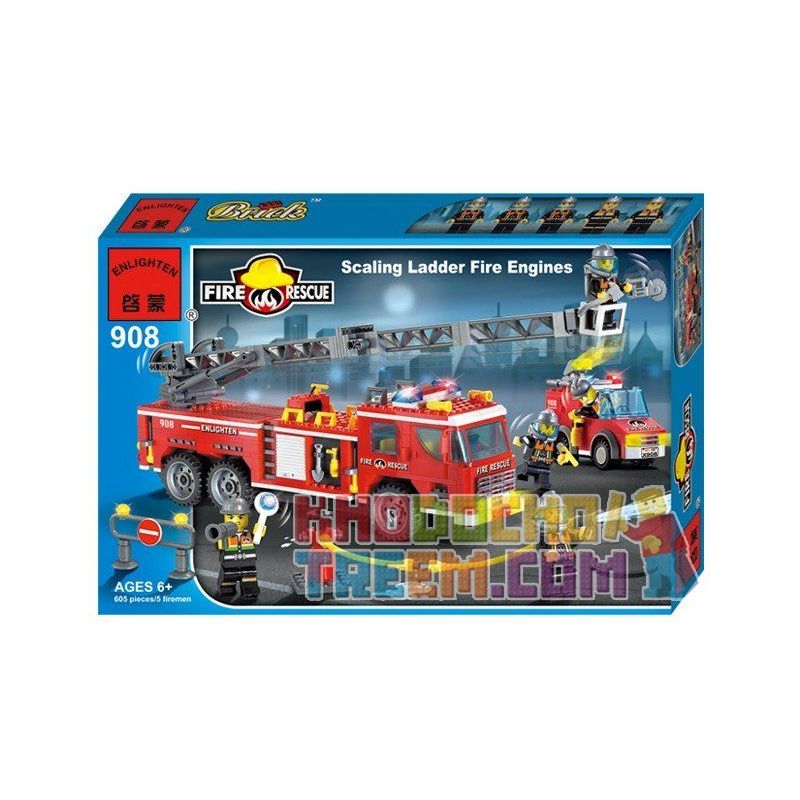 QMAN ENLIGHTEN KEEPPLEY 908 non  XE THANG CỨU HỎA LỚN VÀ CHIẾU ĐÈN bộ đồ chơi xếp lắp ráp ghép mô hình City FIRE RESCUE SCALING LADDER ENGINES Thành Phố 605 khối QMAN ENLIGHTEN KEEPPLEY 908 non  XE THANG CỨU HỎA LỚN VÀ CHIẾU ĐÈN bộ đồ chơi xếp lắp ráp ghép mô hình City FIRE RESCUE SCALING LADDER ENGINES Thành Phố 605 khối