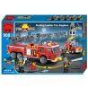 QMAN ENLIGHTEN KEEPPLEY 908 non  XE THANG CỨU HỎA LỚN VÀ CHIẾU ĐÈN bộ đồ chơi xếp lắp ráp ghép mô hình City FIRE RESCUE SCALING LADDER ENGINES Thành Phố 605 khối