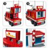 HENGTAI 6210 non  TRỤ SỞ CỨU HỎA DI ĐỘNG bộ đồ chơi xếp lắp ráp ghép mô hình 936 khối