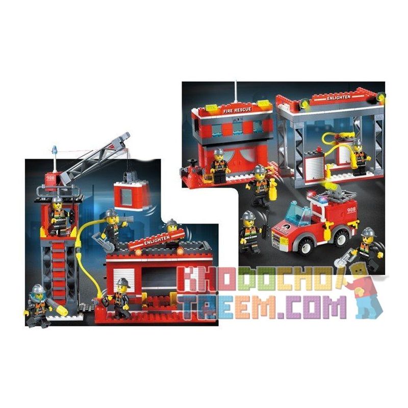 QMAN ENLIGHTEN KEEPPLEY 908 non  XE THANG CỨU HỎA LỚN VÀ CHIẾU ĐÈN bộ đồ chơi xếp lắp ráp ghép mô hình City FIRE RESCUE SCALING LADDER ENGINES Thành Phố 605 khối QMAN ENLIGHTEN KEEPPLEY 908 non  XE THANG CỨU HỎA LỚN VÀ CHIẾU ĐÈN bộ đồ chơi xếp lắp ráp ghép mô hình City FIRE RESCUE SCALING LADDER ENGINES Thành Phố 605 khối