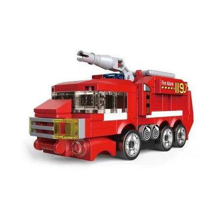 DECOOL 22034 non  XE KÉO MINI BÁO CHÁY 119 bộ đồ chơi xếp lắp ráp ghép mô hình Racers MINI RACING PACEMAKER Đua Tốc Độ 441 khối