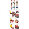 HENGTAI HT-6209 6209 HT6209 non  XE CỨU HỎA BIẾN DẠNG bộ đồ chơi xếp lắp ráp ghép mô hình 469 khối