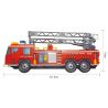 QMAN ENLIGHTEN KEEPPLEY 908 non  XE THANG CỨU HỎA LỚN VÀ CHIẾU ĐÈN bộ đồ chơi xếp lắp ráp ghép mô hình City FIRE RESCUE SCALING LADDER ENGINES Thành Phố 605 khối