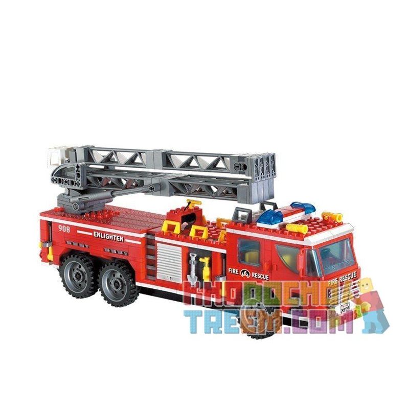 QMAN ENLIGHTEN KEEPPLEY 908 non  XE THANG CỨU HỎA LỚN VÀ CHIẾU ĐÈN bộ đồ chơi xếp lắp ráp ghép mô hình City FIRE RESCUE SCALING LADDER ENGINES Thành Phố 605 khối QMAN ENLIGHTEN KEEPPLEY 908 non  XE THANG CỨU HỎA LỚN VÀ CHIẾU ĐÈN bộ đồ chơi xếp lắp ráp ghép mô hình City FIRE RESCUE SCALING LADDER ENGINES Thành Phố 605 khối