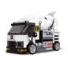 DECOOL 22029 non  XE KÉO LÙI TRỘN XI MĂNG bộ đồ chơi xếp lắp ráp ghép mô hình Racers MINI RACING PACEMAKER Đua Tốc Độ 124 khối