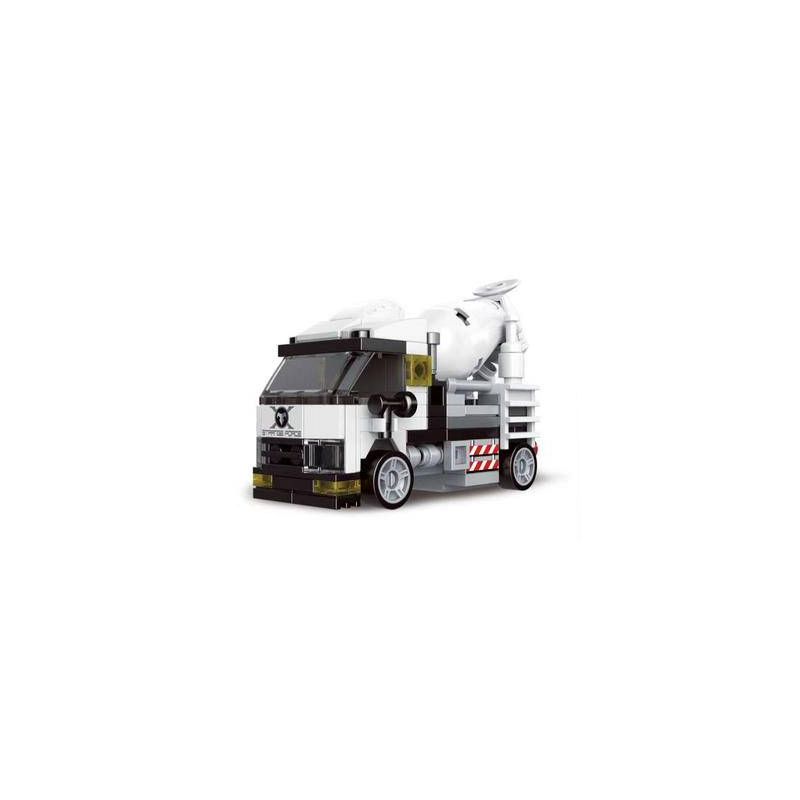 DECOOL 22029 non  XE KÉO LÙI TRỘN XI MĂNG bộ đồ chơi xếp lắp ráp ghép mô hình Racers MINI RACING PACEMAKER Đua Tốc Độ 124 khối