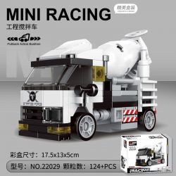 DECOOL 22029 non  XE KÉO LÙI TRỘN XI MĂNG bộ đồ chơi xếp lắp ráp ghép mô hình Racers MINI RACING PACEMAKER Đua Tốc Độ 124 khối
