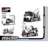 DECOOL 22029 non  XE KÉO LÙI TRỘN XI MĂNG bộ đồ chơi xếp lắp ráp ghép mô hình Racers MINI RACING PACEMAKER Đua Tốc Độ 124 khối