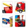 HENGTAI 6207 non  HỖ TRỢ CHỮA CHÁY NHÀ HÀNG BURGER bộ đồ chơi xếp lắp ráp ghép mô hình 320 khối