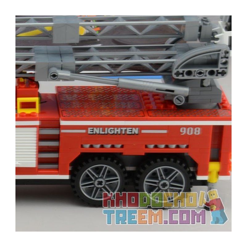 QMAN ENLIGHTEN KEEPPLEY 908 non  XE THANG CỨU HỎA LỚN VÀ CHIẾU ĐÈN bộ đồ chơi xếp lắp ráp ghép mô hình City FIRE RESCUE SCALING LADDER ENGINES Thành Phố 605 khối QMAN ENLIGHTEN KEEPPLEY 908 non  XE THANG CỨU HỎA LỚN VÀ CHIẾU ĐÈN bộ đồ chơi xếp lắp ráp ghép mô hình City FIRE RESCUE SCALING LADDER ENGINES Thành Phố 605 khối
