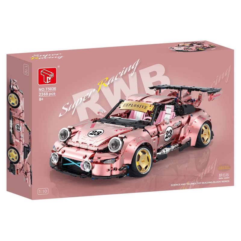 TA GAOLE T5036A 5036A T5036B 5036B non Lego RWB CẤU ?​HÌNH THẤP PORSCHE 911 tỷ lệ 1:10 bộ đồ chơi xếp lắp ráp ghép mô hình Technic Kỹ Thuật Công Nghệ Cao Mô Hình Phương Tiện 2368 khối