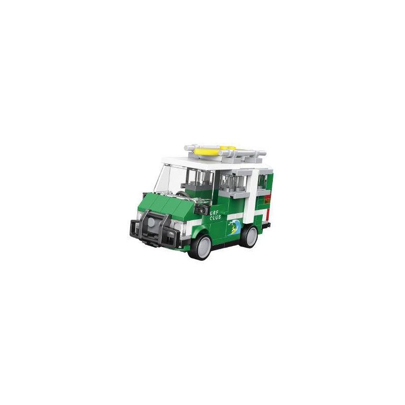DECOOL 22044 non Lego XE KÉO MINI LƯỚT SÓNG bộ đồ chơi xếp lắp ráp ghép mô hình Racers MINI RACING PACEMAKER Đua Tốc Độ 119 khối