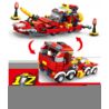 HENGTAI 6203 non  LỰC LƯỢNG CỨU NẠN HỘ 4 LIÊN HỢP TRỰC THĂNG KHU VỰC XE CHỈ HUY CHỮA CHÁY THUYỀN BỌT ĐA NĂNG bộ đồ chơi xếp lắp ráp ghép mô hình Fire Rescure Cứu Hỏa 436 khối