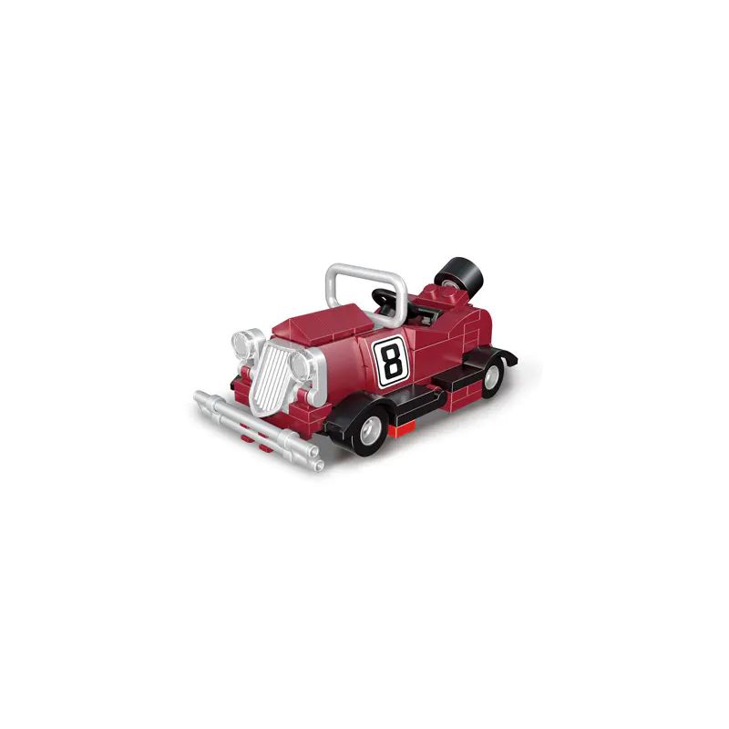 DECOOL 22021 non Lego XE KÉO LÙI ROADSTER CỔ ĐIỂN bộ đồ chơi xếp lắp ráp ghép mô hình Racers MINI RACING PACEMAKER Đua Tốc Độ 99 khối