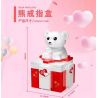 ZHEGAO 00287 non  HỘP NHẪN GẤU bộ đồ chơi xếp lắp ráp ghép mô hình Valentine's Day BEAR RING BOX Lễ Tình Nhân 111 khối