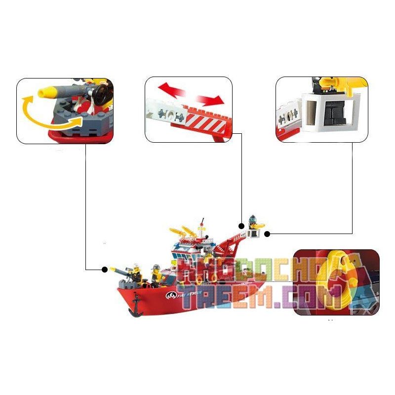 QMAN ENLIGHTEN KEEPPLEY 909 non  TÀU CỨU HỎA LỚN TRÊN BIỂN bộ đồ chơi xếp lắp ráp ghép mô hình City FIRE RESCUE MULTI-FUNCTION SHIP Thành Phố 359 khối QMAN ENLIGHTEN KEEPPLEY 909 non  TÀU CỨU HỎA LỚN TRÊN BIỂN bộ đồ chơi xếp lắp ráp ghép mô hình City FIRE RESCUE MULTI-FUNCTION SHIP Thành Phố 359 khối