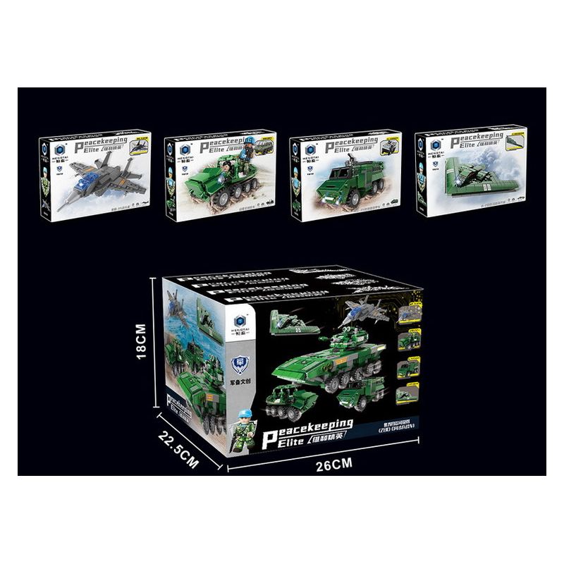 HENGTAI 92003 non  XE CHIẾN ĐẤU BỘ BINH ZBD-04 TỔ HỢP TIÊM KÍCH MIG-35 VƯỢT ĐỊA HÌNH LYNX BỌC THÉP CHỐNG MÌN RG-35 MÁY BAY NÉM BOM LƯỢC TÀNG B-2 bộ đồ chơi xếp lắp ráp ghép mô hình 752 khối