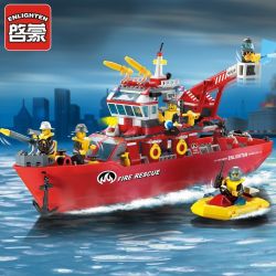 QMAN ENLIGHTEN KEEPPLEY 909 non  TÀU CỨU HỎA LỚN TRÊN BIỂN bộ đồ chơi xếp lắp ráp ghép mô hình City FIRE RESCUE MULTI-FUNCTION SHIP Thành Phố 359 khối QMAN ENLIGHTEN KEEPPLEY 909 non  TÀU CỨU HỎA LỚN TRÊN BIỂN bộ đồ chơi xếp lắp ráp ghép mô hình City FIRE RESCUE MULTI-FUNCTION SHIP Thành Phố 359 khối