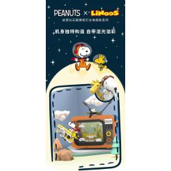 LINOOS LN8082 8082 non  CUỘC PHIÊU LƯU CỦA SNOOPY TV THEO CHỦ ĐỀ MÀU CAM bộ đồ chơi xếp lắp ráp ghép mô hình Movie & Game Phim Và Trò Chơi 400 khối