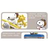 LINOOS LN8082 8082 non  CUỘC PHIÊU LƯU CỦA SNOOPY TV THEO CHỦ ĐỀ MÀU CAM bộ đồ chơi xếp lắp ráp ghép mô hình Movie & Game Phim Và Trò Chơi 400 khối
