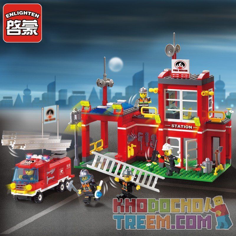 QMAN ENLIGHTEN KEEPPLEY 910 non  TRỤ SỞ CỨU HỎA NHỎ bộ đồ chơi xếp lắp ráp ghép mô hình City FIRE RESCUE CONTROL BRANCH BUREAU Thành Phố 380 khối QMAN ENLIGHTEN KEEPPLEY 910 non  TRỤ SỞ CỨU HỎA NHỎ bộ đồ chơi xếp lắp ráp ghép mô hình City FIRE RESCUE CONTROL BRANCH BUREAU Thành Phố 380 khối