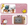 LINOOS LN8081 8081 non  TV CHỦ ĐỀ KHÔNG GIAN SNOOPY MÀU VÀNG bộ đồ chơi xếp lắp ráp ghép mô hình Movie & Game Phim Và Trò Chơi 388 khối