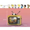 LINOOS LN8081 8081 non  TV CHỦ ĐỀ KHÔNG GIAN SNOOPY MÀU VÀNG bộ đồ chơi xếp lắp ráp ghép mô hình Movie & Game Phim Và Trò Chơi 388 khối