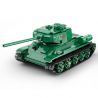 CADA DOUBLEE C61072 61072 non  XE TĂNG HẠNG TRUNG T-34 CỦA LIÊN XÔ TRONG THẾ CHIẾN II bộ đồ chơi xếp lắp ráp ghép mô hình Military Army Quân Sự Bộ Đội 722 khối