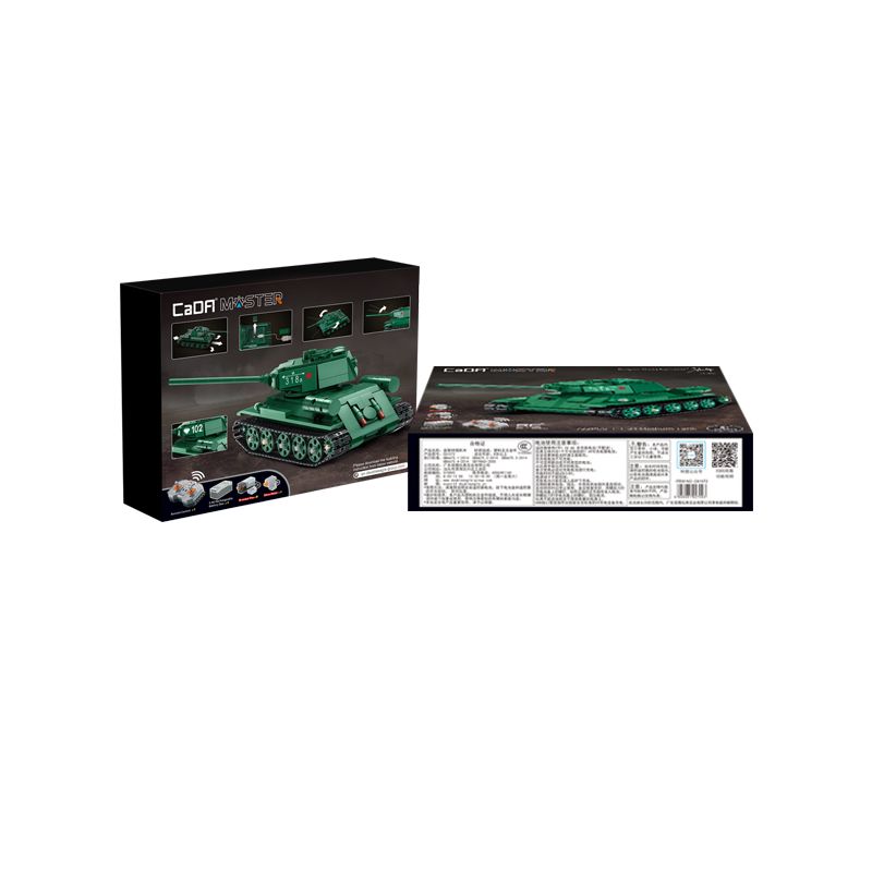 CADA DOUBLEE C61072 61072 non  XE TĂNG HẠNG TRUNG T-34 CỦA LIÊN XÔ TRONG THẾ CHIẾN II bộ đồ chơi xếp lắp ráp ghép mô hình Military Army Quân Sự Bộ Đội 722 khối