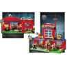 QMAN ENLIGHTEN KEEPPLEY 910 non  TRỤ SỞ CỨU HỎA NHỎ bộ đồ chơi xếp lắp ráp ghép mô hình City FIRE RESCUE CONTROL BRANCH BUREAU Thành Phố 380 khối