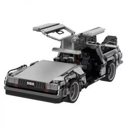 JIESTAR 92004 non  CỖ MÁY THỜI GIAN DELOREAN DMC-12 bộ đồ chơi xếp lắp ráp ghép mô hình RETURN TO THE FUTURE 2716 khối