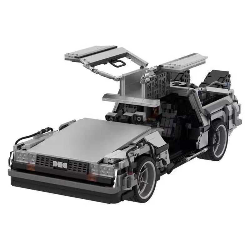 JIESTAR 92004 non  CỖ MÁY THỜI GIAN DELOREAN DMC-12 bộ đồ chơi xếp lắp ráp ghép mô hình RETURN TO THE FUTURE 2716 khối