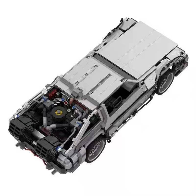 JIESTAR 92004 non  CỖ MÁY THỜI GIAN DELOREAN DMC-12 bộ đồ chơi xếp lắp ráp ghép mô hình RETURN TO THE FUTURE 2716 khối