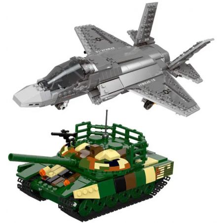 LIMO TOY KB008 non  MÁY BAY QUÂN SỰ VÀ XE TĂNG bộ đồ chơi xếp lắp ráp ghép mô hình Military Army Quân Sự Bộ Đội