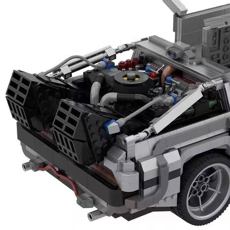 JIESTAR 92004 non  CỖ MÁY THỜI GIAN DELOREAN DMC-12 bộ đồ chơi xếp lắp ráp ghép mô hình RETURN TO THE FUTURE 2716 khối