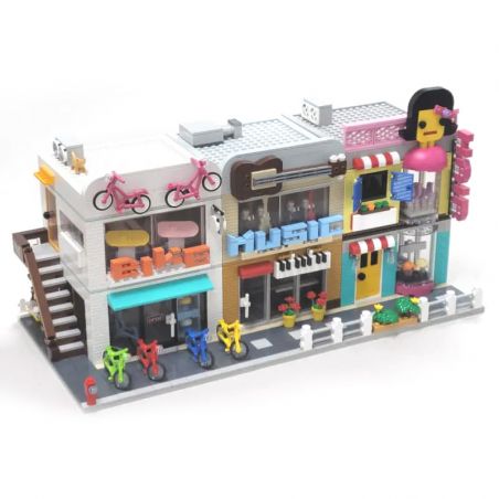 OXFORD ST33356 33356 non  CỬA HÀNG ĐƯỜNG PHỐ bộ đồ chơi xếp lắp ráp ghép mô hình City VILLAGE STREET SHOP Thành Phố 2237 khối