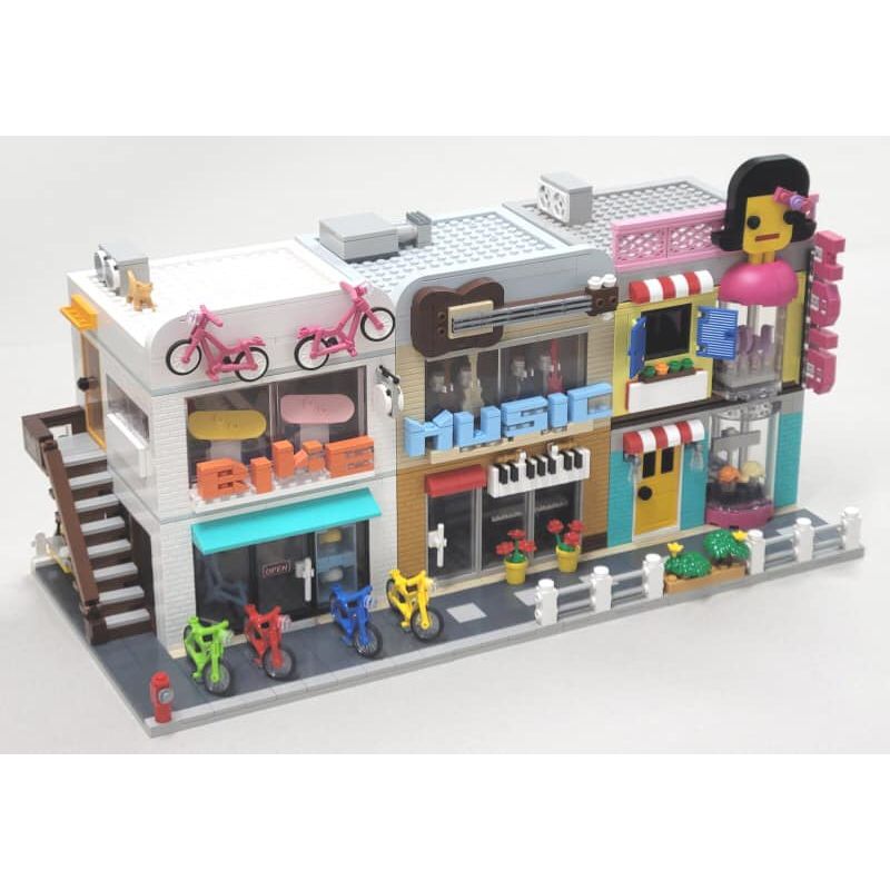 OXFORD ST33356 33356 non  CỬA HÀNG ĐƯỜNG PHỐ bộ đồ chơi xếp lắp ráp ghép mô hình City VILLAGE STREET SHOP Thành Phố 2237 khối